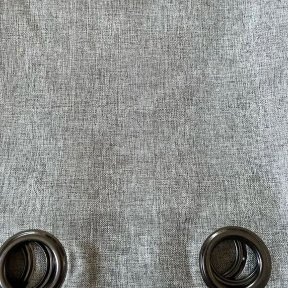 Millbrook Home Extra Wide Gray Linen Window Curtains Set 2 Panels 54x84 NWT - Picture 3 of 11